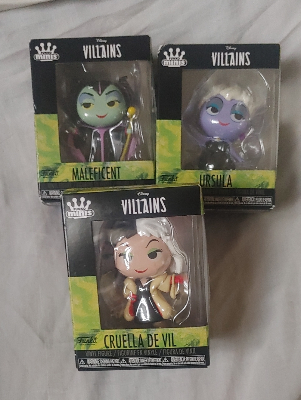 3 Funko Minis Disney Villians